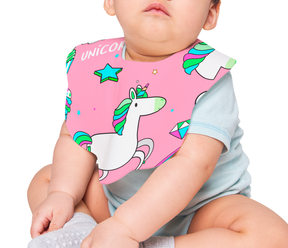 Unicorn Baby Bib
