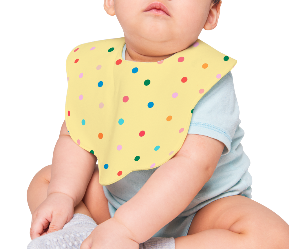 Polka Dot Baby Bib
