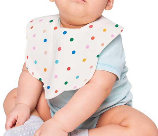 Polka Dot Baby Bib
