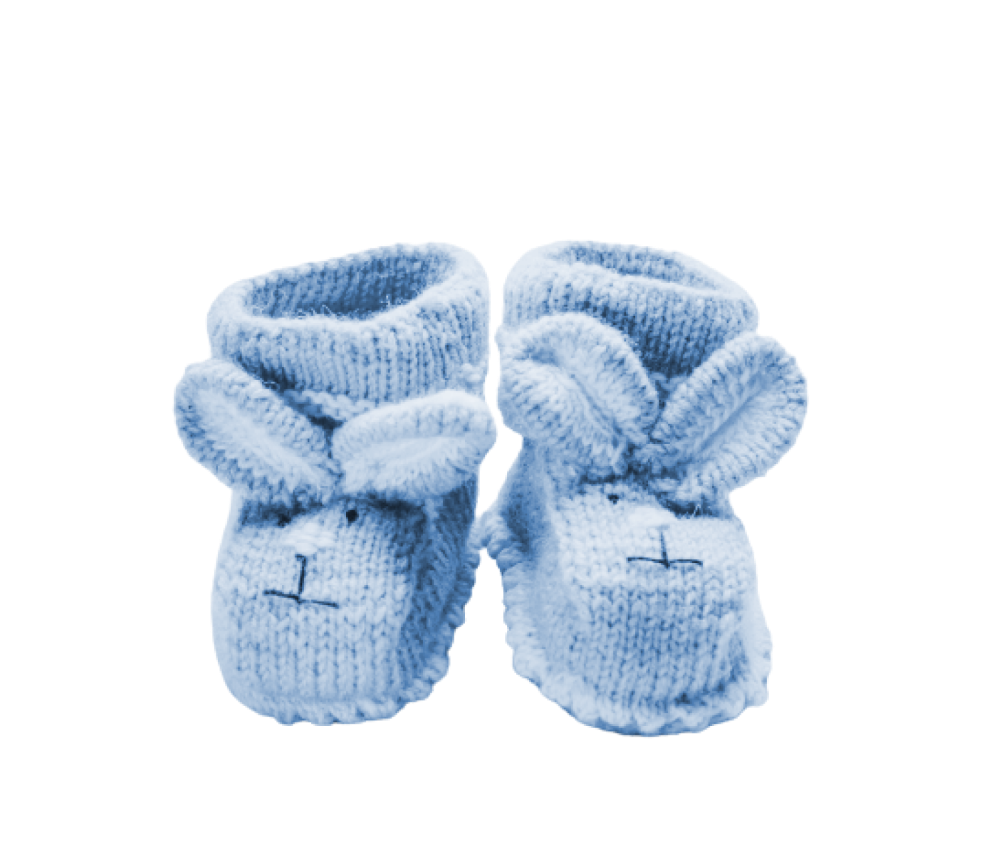 Knitted Funny Bunny Shoes