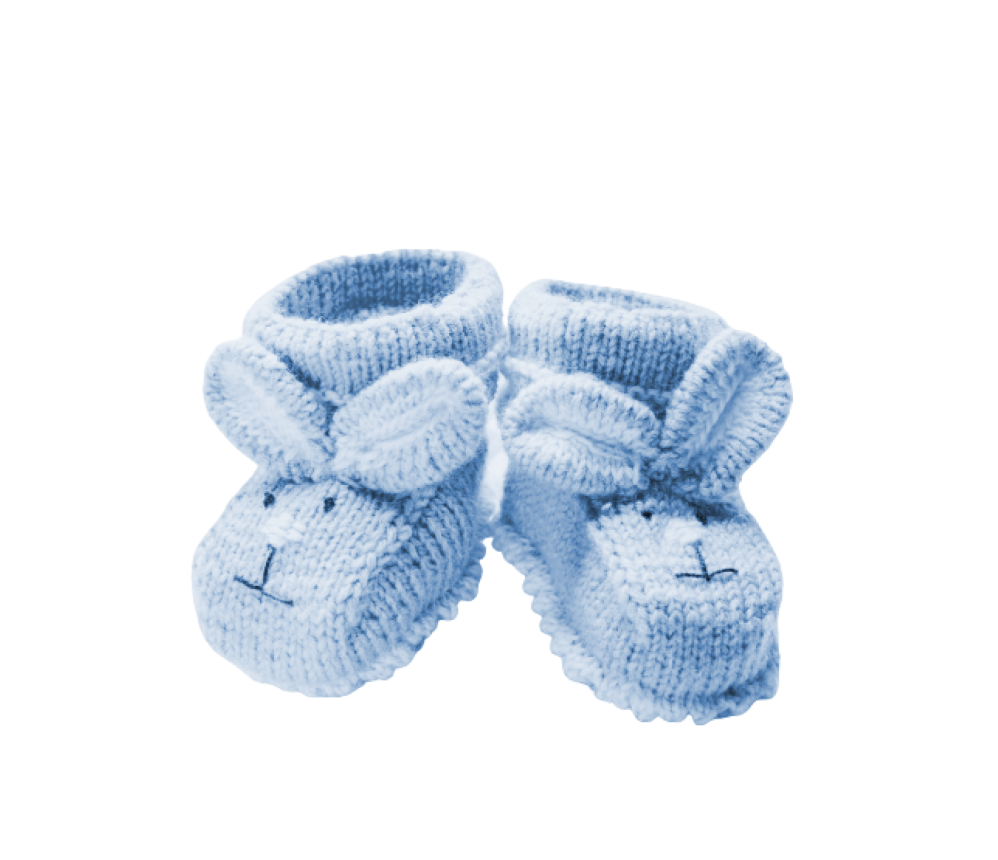 Knitted Funny Bunny Shoes