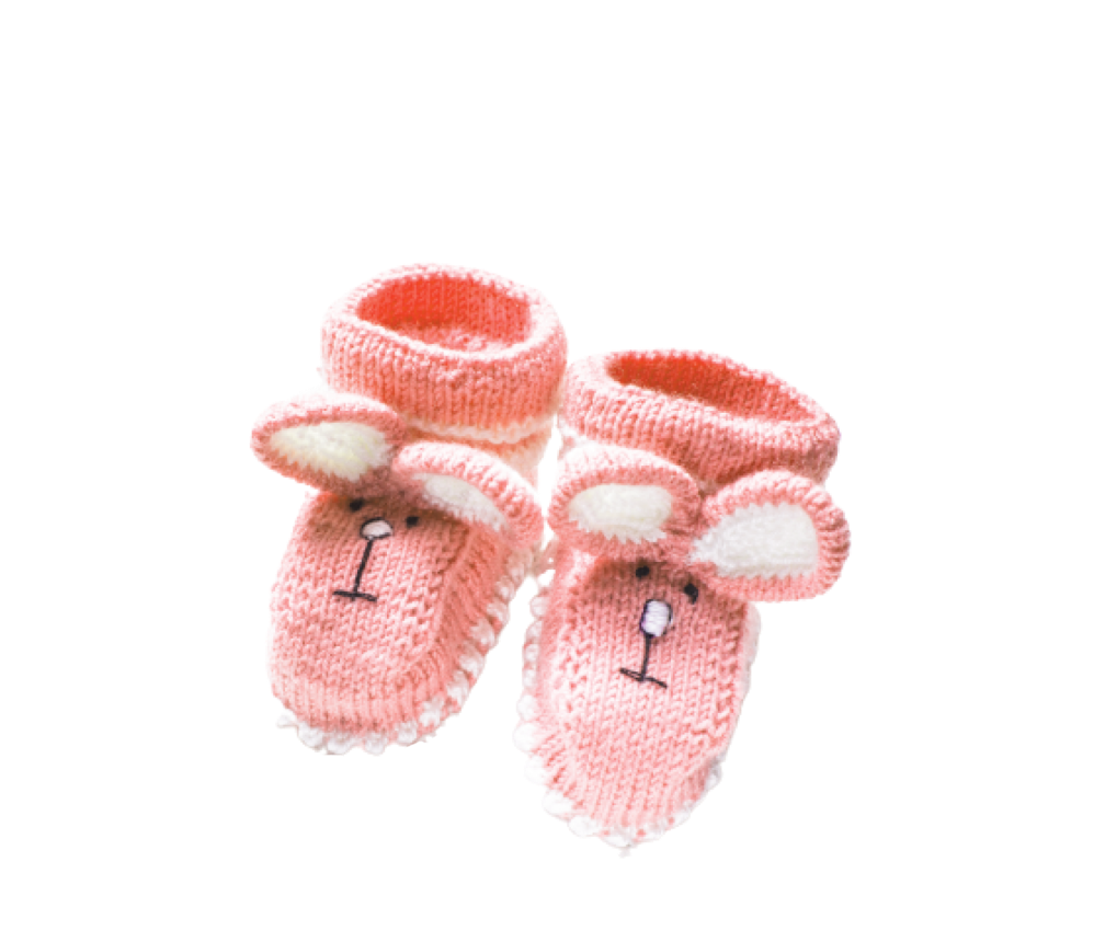 Knitted Bunny Shoes