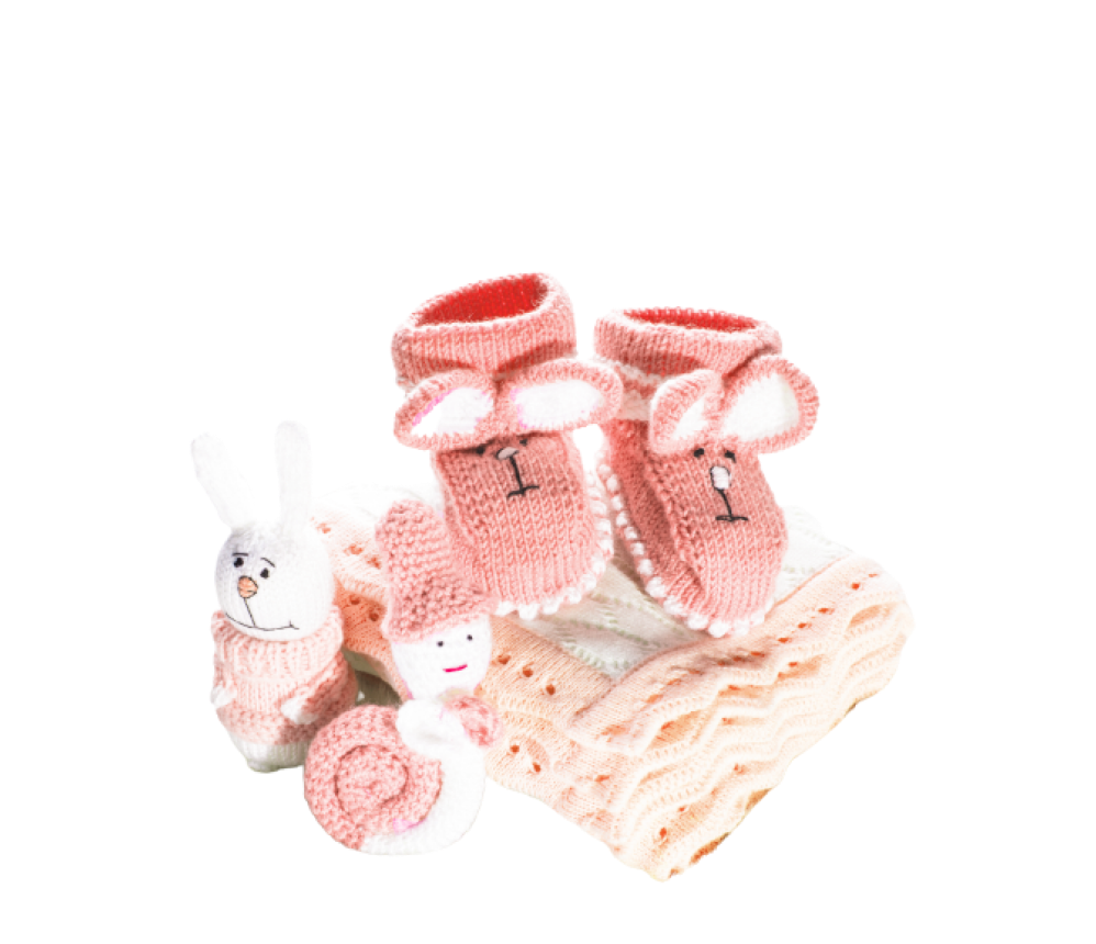 Knitted Bunny Shoes