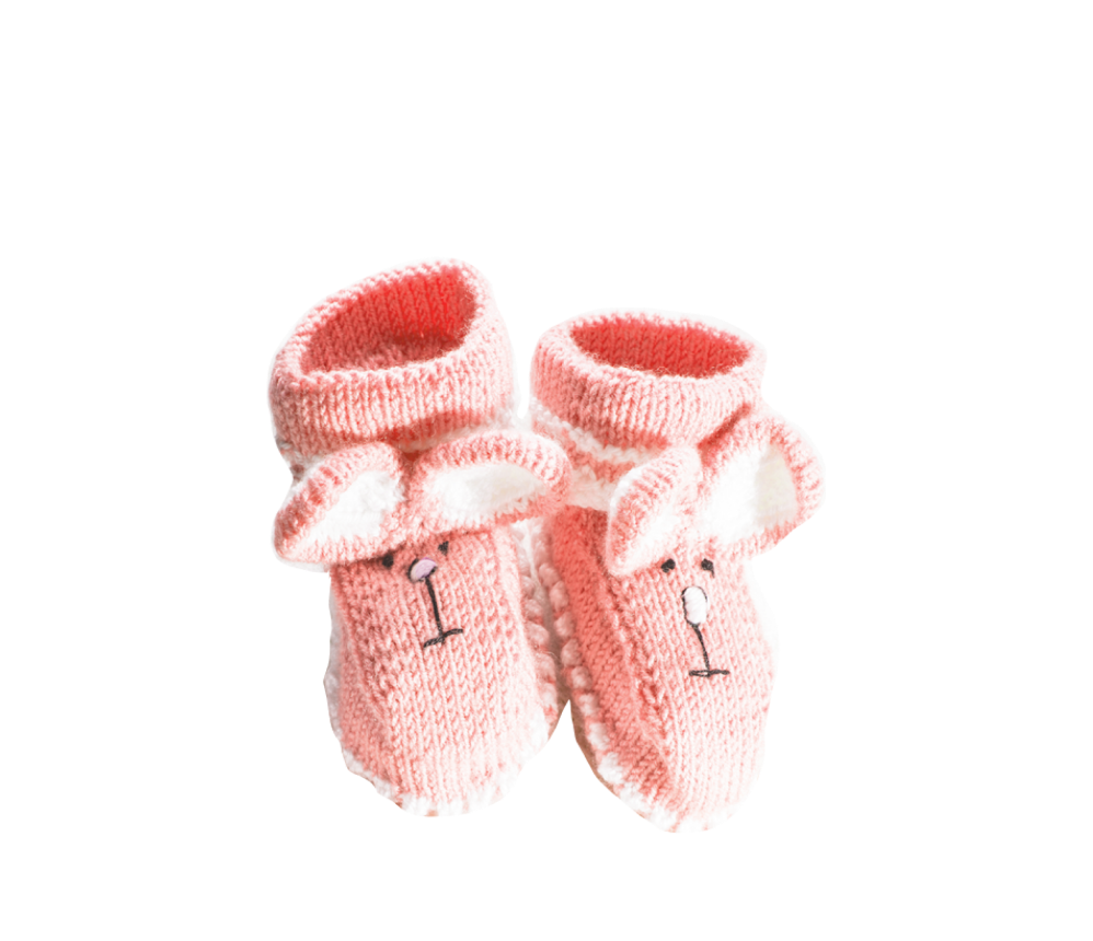 Knitted Bunny Shoes