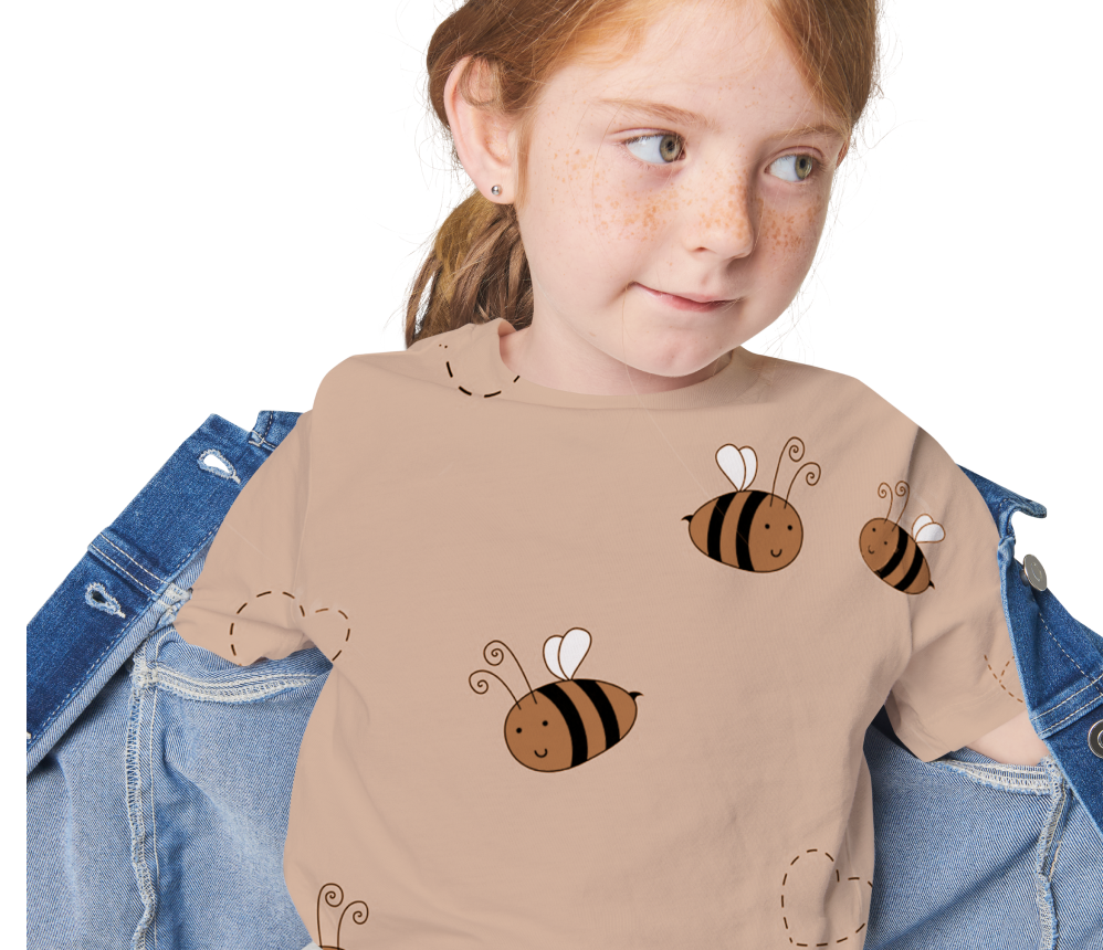 Honeybee Printed Round neck T-shirt