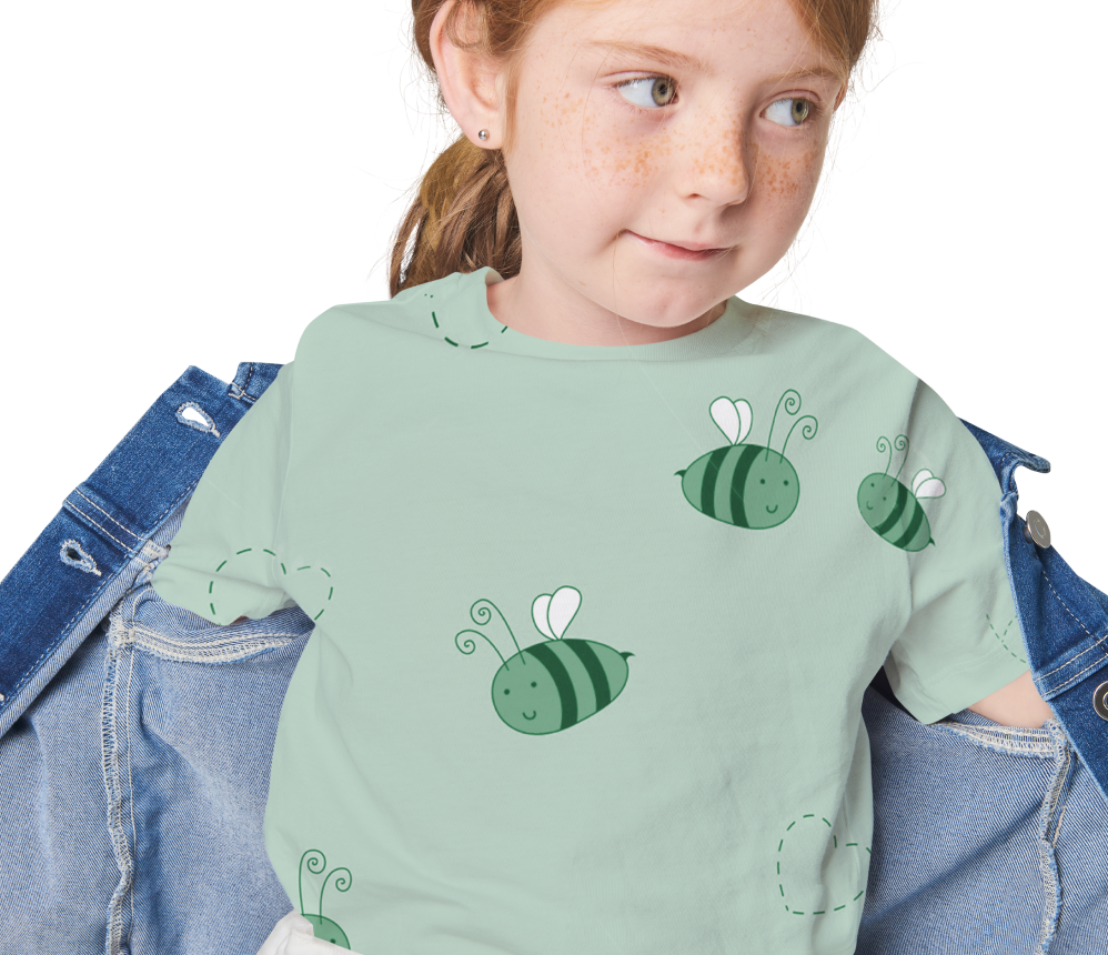 Honeybee Printed Round neck T-shirt