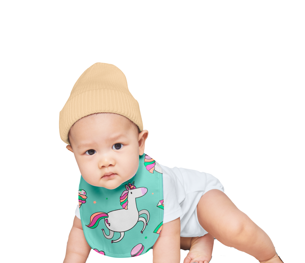 Unicorn Baby Bib
