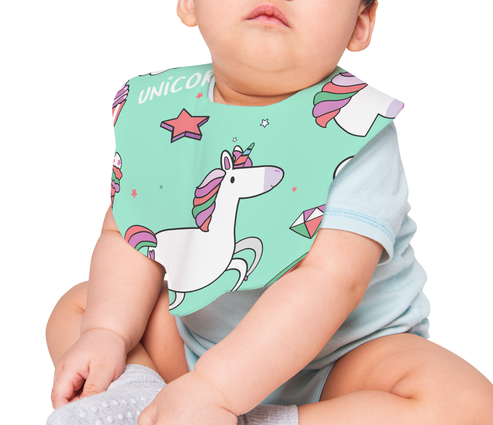 Unicorn Baby Bib