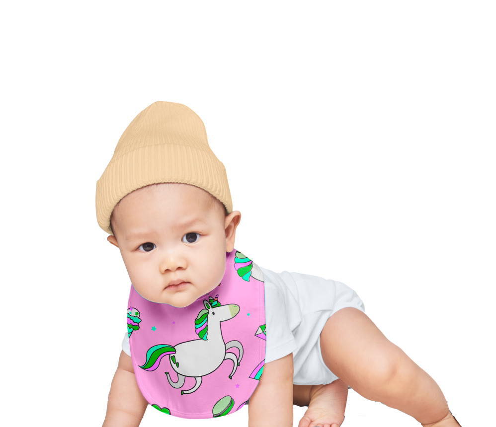 Unicorn Baby Bib