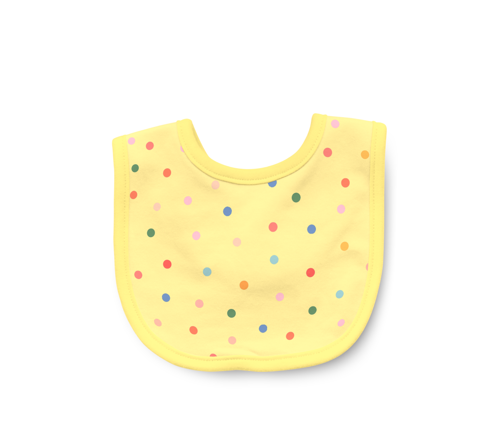 Polka Dot Baby Bib