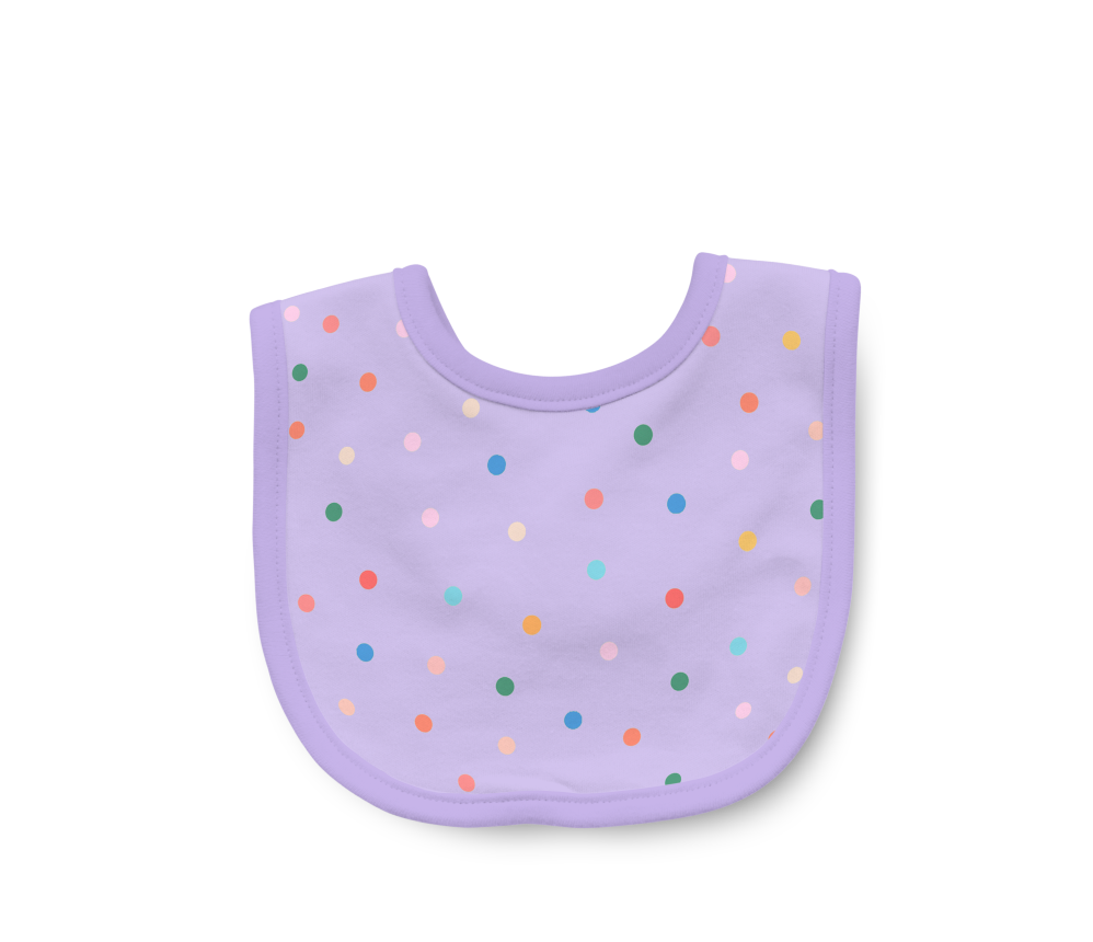 Polka Dot Baby Bib