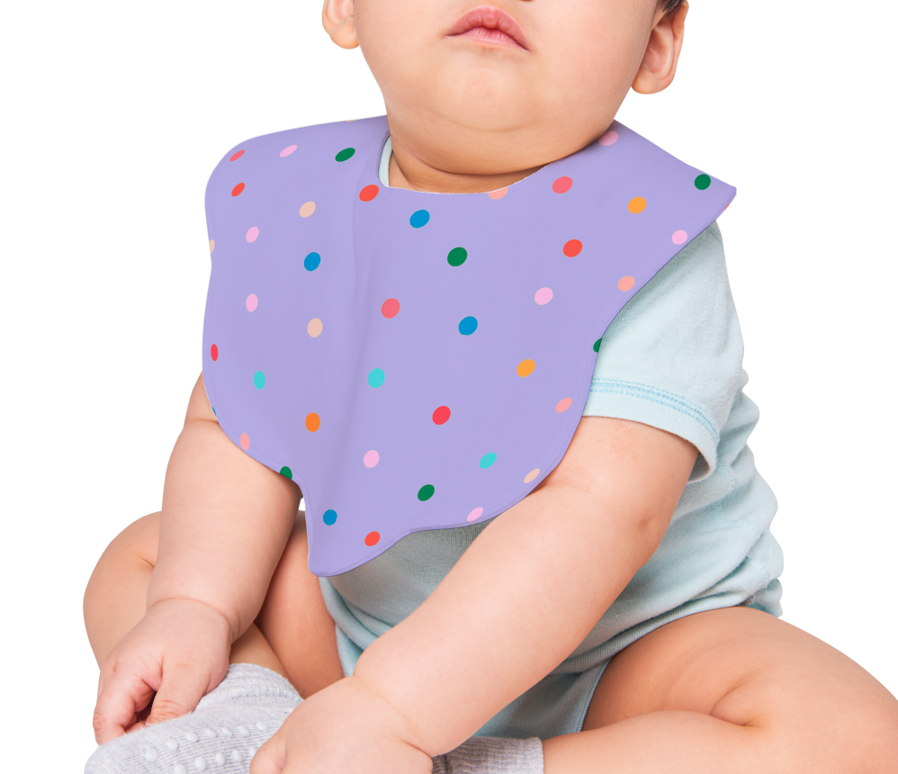 Polka Dot Baby Bib
