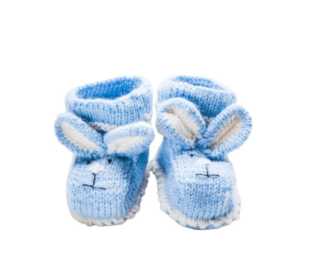 Knitted Funny Bunny Shoes