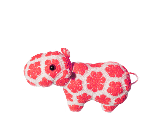 Crochet Floral Hippo