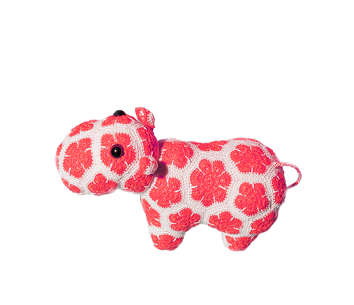 Crochet Floral Hippo