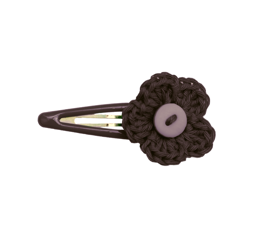 Crochet Flower Clips