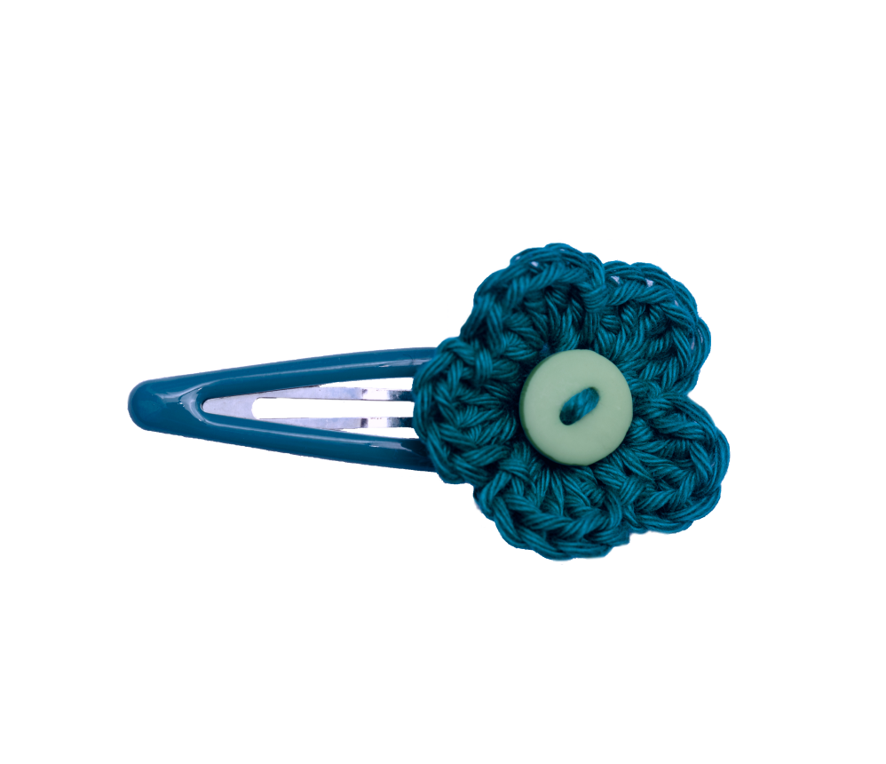 Crochet Flower Clips