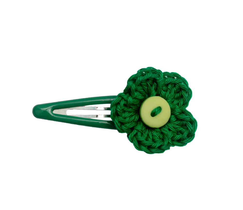 Crochet Flower Clips