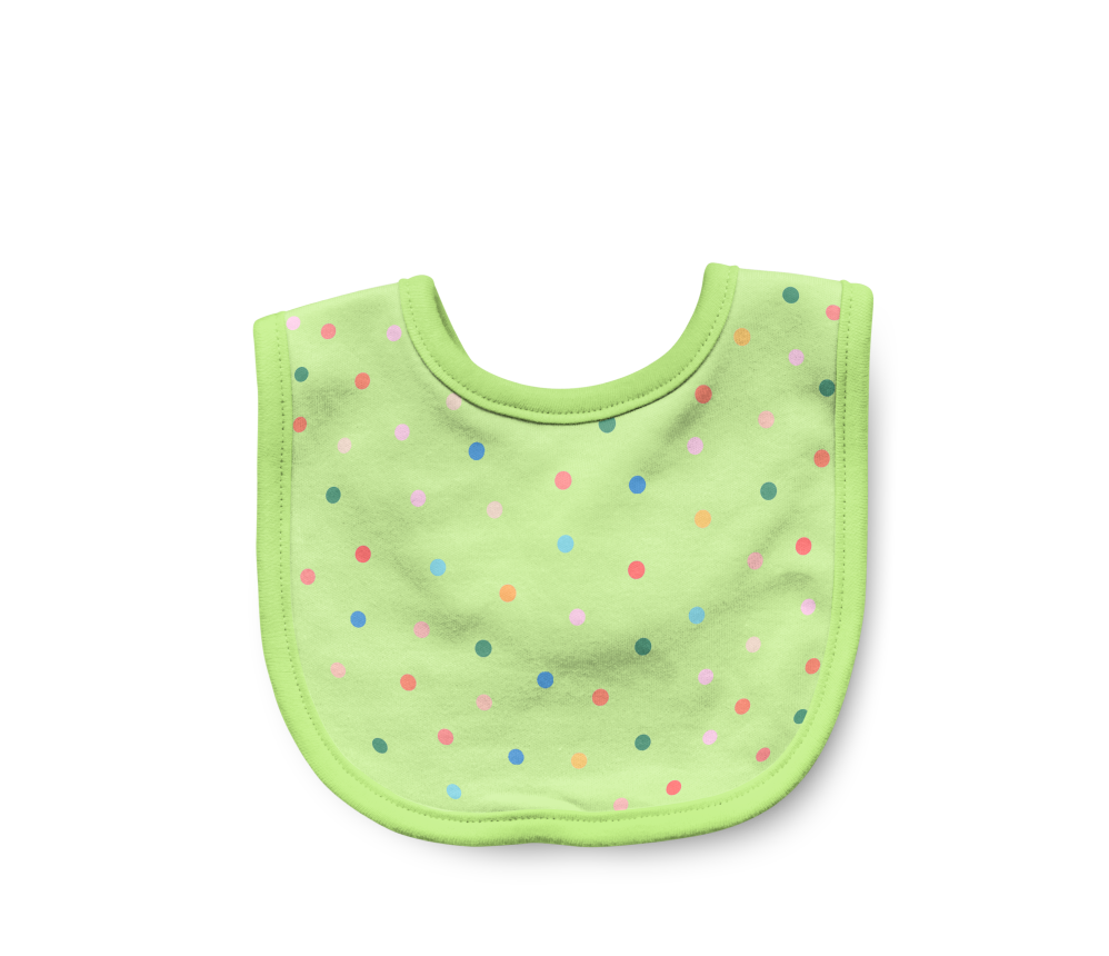 Polka Dot Baby Bib