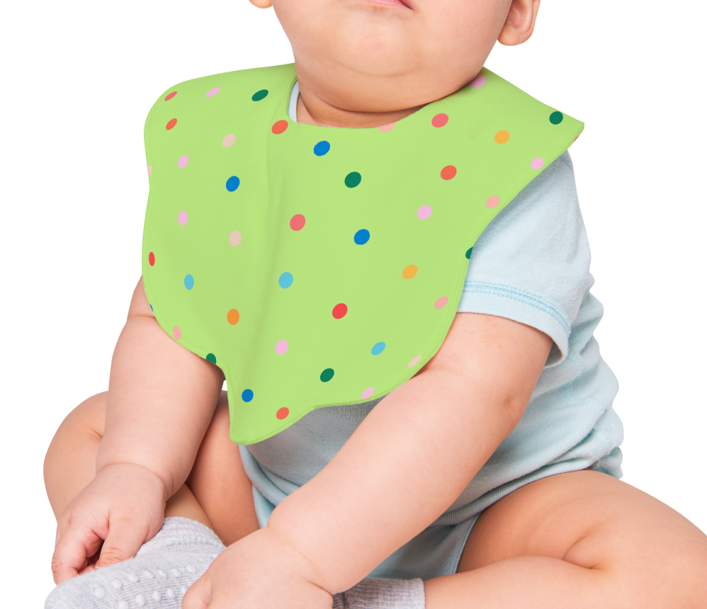 Polka Dot Baby Bib