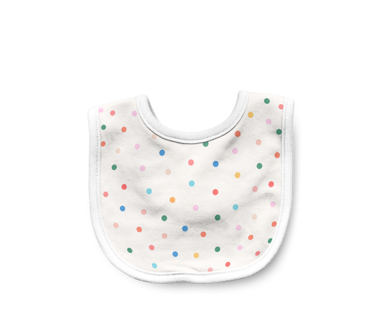 Polka Dot Baby Bib