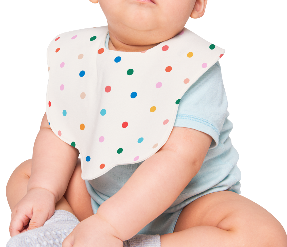 Polka Dot Baby Bib