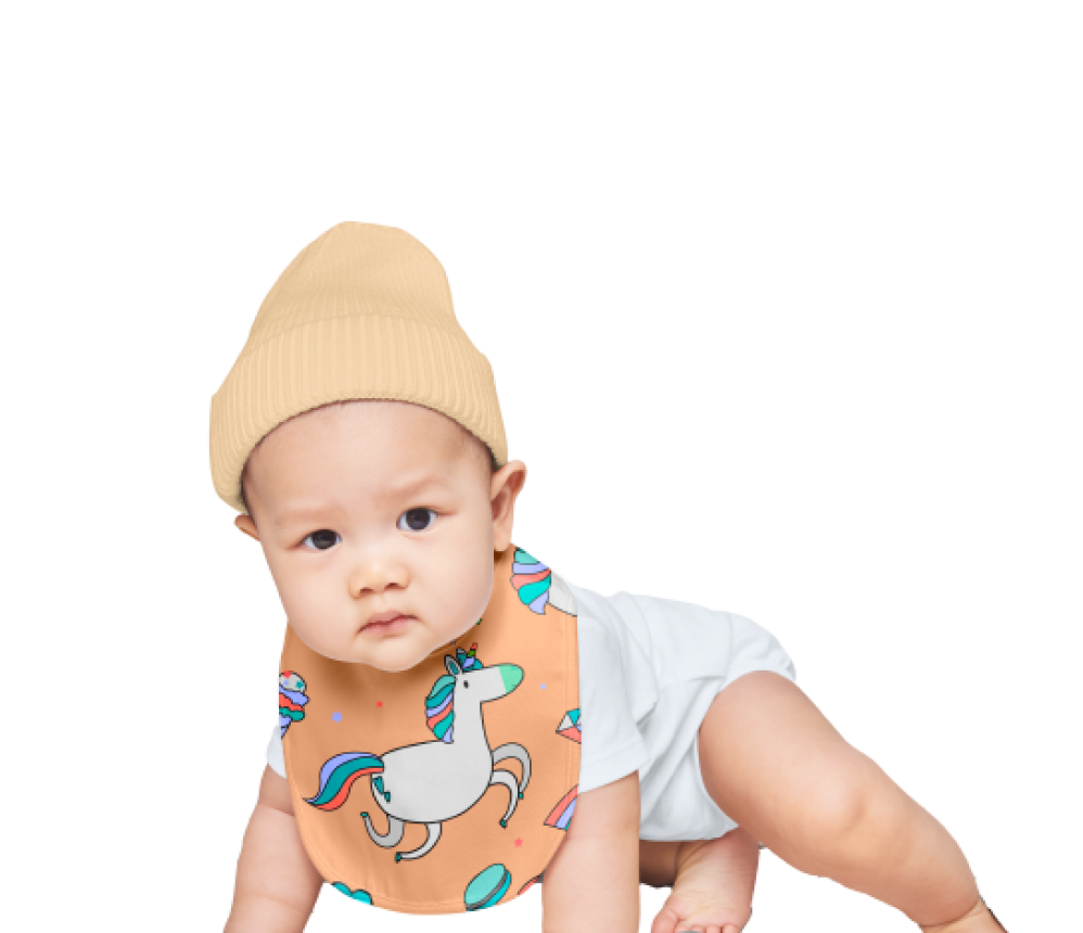 Unicorn Baby Bib