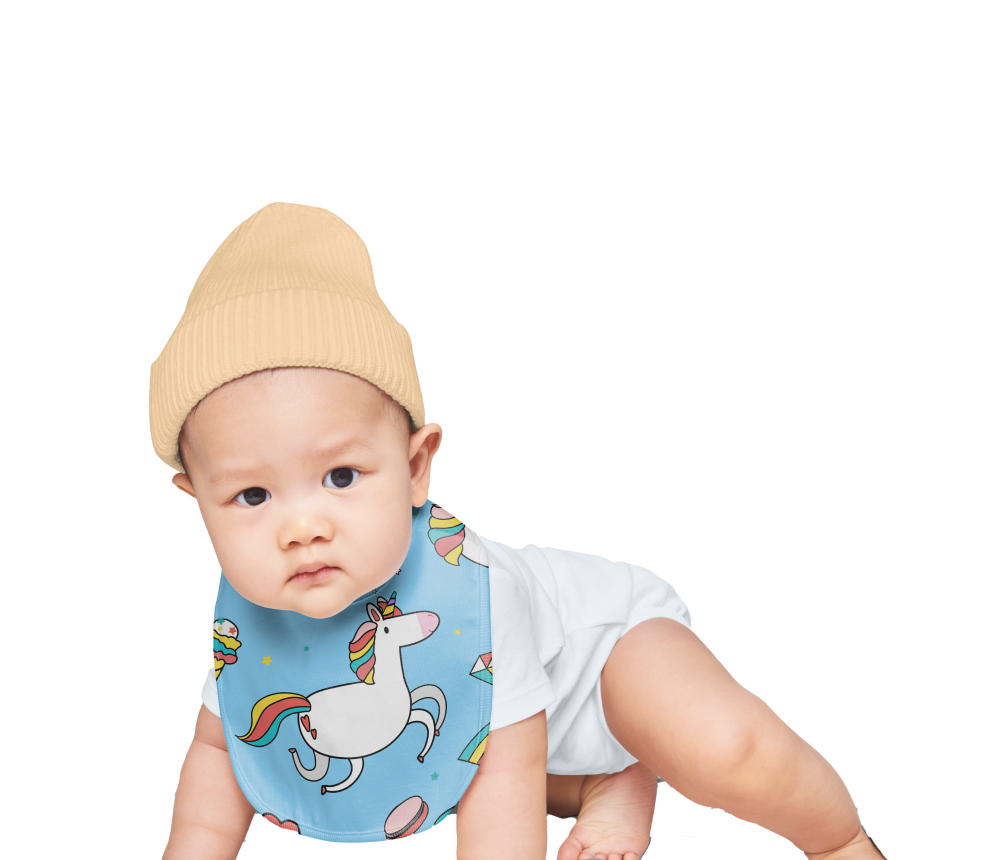 Unicorn Baby Bib