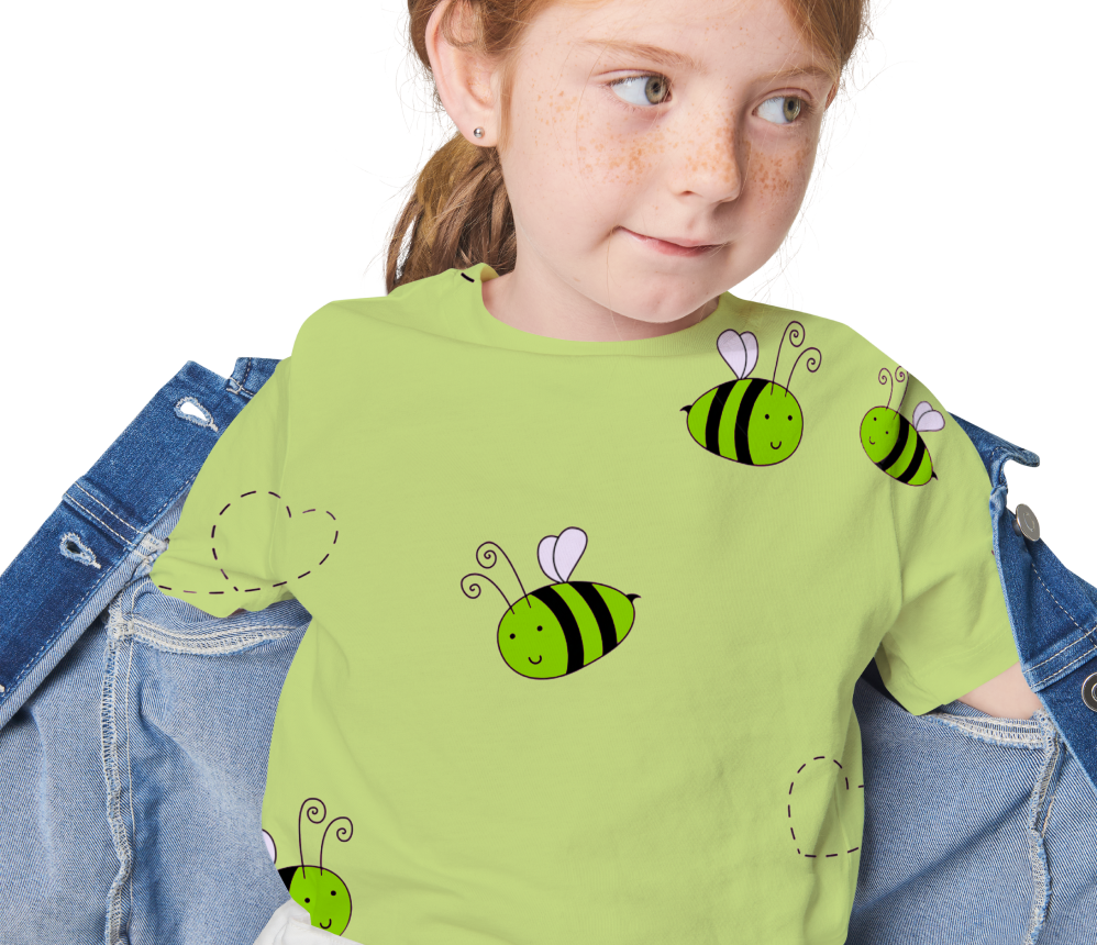Honeybee Printed Round neck T-shirt